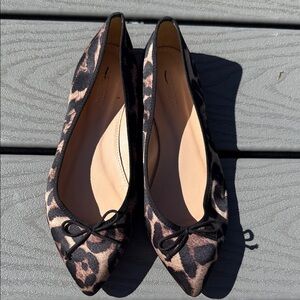 J.CREW Animal print flats
